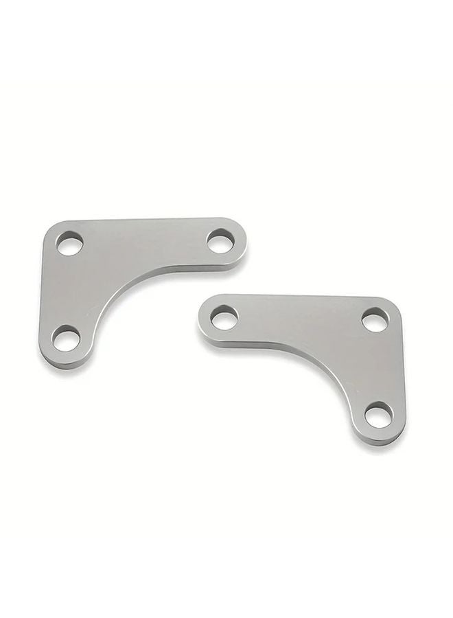 Adjustable Power Steering Pump Bracket For Chevy 350 Small Block LWP Long Water Pump Silver - Image 3